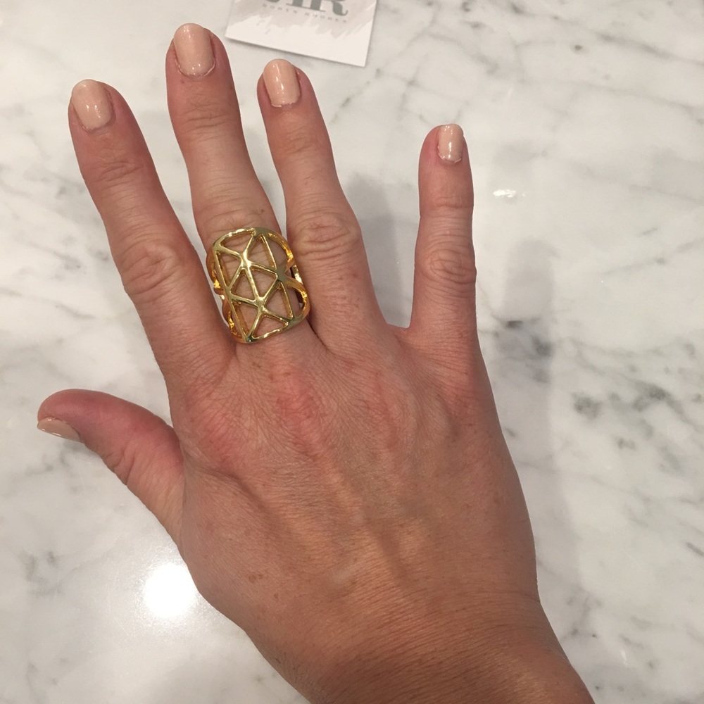 Robyn Rhodes Zed Gold Adjustable Ring - Picture 6 of 6